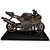 Iron Motorbike Decor: Vintage Motorcycle Ornament 3D model small image 4