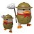 Whimsical Duckoo Figurines: Forest Frolic 3D model small image 10