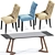 Elegant Preston Dining Chairs 3D model small image 3