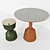 Modern Ceramic Top Dining Table 3D model small image 2