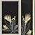 Gilded Black Foliage Wall Art 3D model small image 2