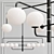 Modern Black Pendant Light Collection 3D model small image 4