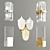 Golden Glow Wall Sconce 3D model small image 1