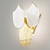 Golden Glow Wall Sconce 3D model small image 5