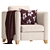 Cozy Beige Armchair: BARI MT 3D model small image 1