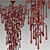 Elegant Serip Chandelier 3D model small image 3