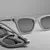 Foldable Sunglasses in Black/White 3D model small image 2