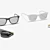 Foldable Sunglasses in Black/White 3D model small image 6