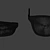 Foldable Sunglasses in Black/White 3D model small image 7