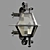 Retro Forged Street Lamp 3D model small image 1