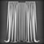 Elegant Window Drapes 3D model small image 1