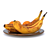 Fruitful Plate: Bananas & Oranges 3D model small image 5