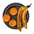 Fruitful Plate: Bananas & Oranges 3D model small image 7