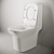 Ceramica Nova Enjoy CN1101E: Elegant Floor Standing Toilet 3D model small image 3