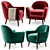 Deephouse Benelux Armchair 3D model small image 1