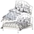 Sleek and Stylish: Ikea Sagstua Bed 3D model small image 3