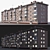 Khrushchev Red Brick Residential Building 3D model small image 1