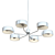 Sleek Nickel Axle Chandelier 3D model small image 3