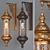 Golden Moroccan Wall Lights 3D model small image 1