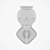 Elegant Gothic Wall Sconce 3D model small image 5