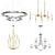 Modern Chandelier Collection: Set135 3D model small image 1