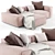 Modern Modular Sofa 3D model small image 2