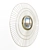 Elegant Brass Sun Mirror: Spyk GFB159 3D model small image 1