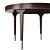 Elegant Grand Classic Round Dining Table 3D model small image 2