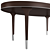 Elegant Oval Dining Table 3D model small image 2