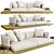 Contemporary B&B Italia Dock Sofa 3D model small image 2