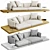 Contemporary B&B Italia Dock Sofa 3D model small image 3