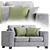 Modern Gray Sofa MT 3D model small image 1