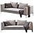 Contemporary Charles Sofa 3D model small image 1