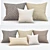 Modern Pillow Set 3D model small image 1