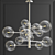 Antique Brass Chandelier - Elegant Illumination for your Space 3D model small image 2