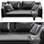 Cozy and Stylish Sofa Charles 3D model small image 2