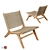 Nairobi Woven Garden Armchair: Elegant and Durable 3D model small image 1