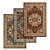 High-Quality Carpets Set 3D model small image 1