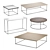 Classic Design Coffee Tables 3D model small image 1