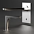 Gessi Rilievo Chrome Bath Fixtures 3D model small image 2