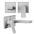 Gessi Rilievo Chrome Bathroom Accessories 3D model small image 6