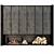 Modern Loft Style Fireplace 3D model small image 2