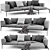 Flexform Lifesteel: Premium Sectional Sofa 3D model small image 1