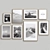 Modern Interior Picture Frames Set 3D model small image 4