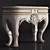 Elegant Wood & Marble Console 3D model small image 5