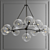 Eichholtz Bermuda Bronze Chandelier 3D model small image 3