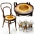 Elegant Modern Dining Table 3D model small image 3