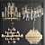 Luxury Chandelier Collection: Gala, Serip Aqua, Crown Major, RH Emile 3D model small image 6