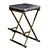 Sleek Olivier Barstool: Cushioned Leather Seat 3D model small image 1