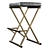 Sleek Olivier Barstool: Cushioned Leather Seat 3D model small image 4